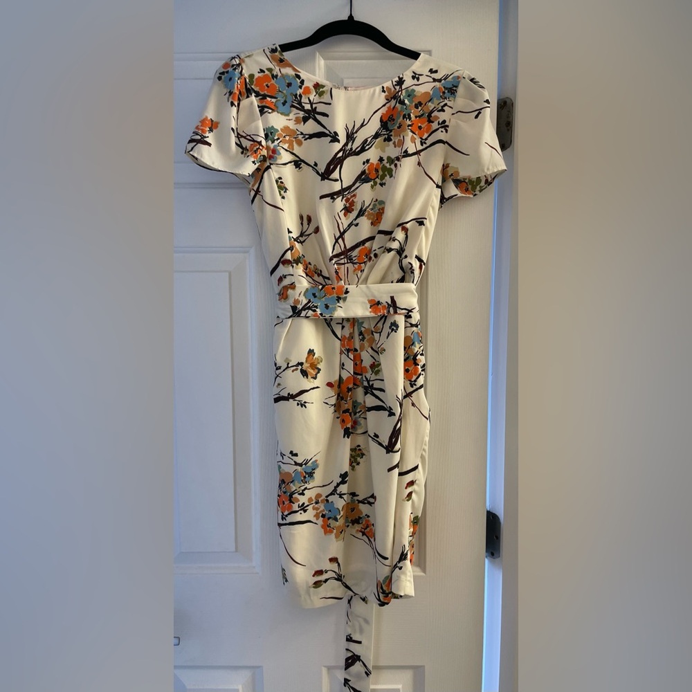 Darling Cream Floral Midi Dress